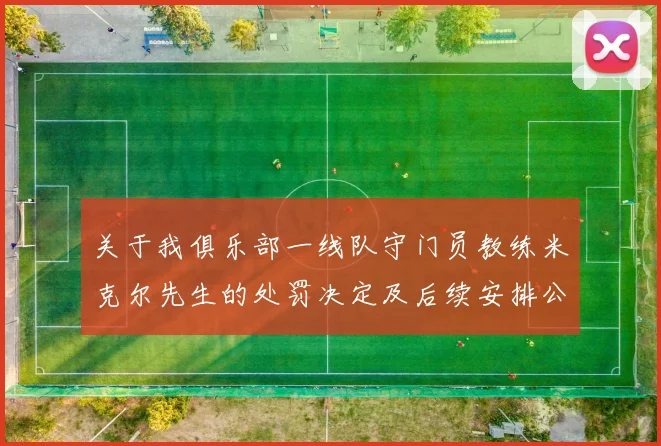 关于我俱乐部一线队守门员教练米克尔先生的处罚决定及后续安排公告